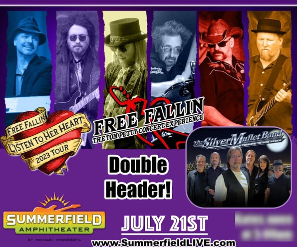 Free Fallin' with The Silver Mullet Band in a DOUBLE HEADER via