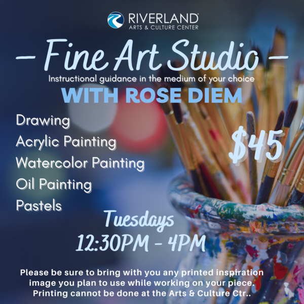 Fine Art Studio with Rose Diem via ThunderTix